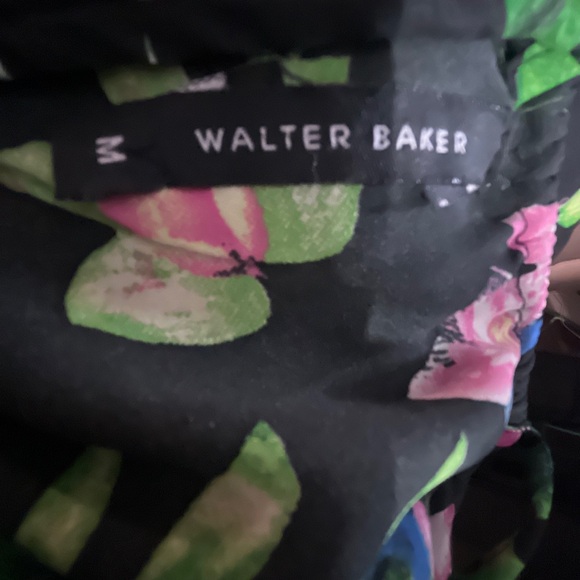 Walter Baker Tasha Tropical Maxi Dress Green And Black Size Medium - Picture 5 of 9